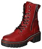 MUSTANG Femme 1447-504 Schnuer-Booty Bottines à Lacets, Rouge, 40 EU