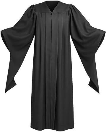 Gradwear Classic Masters Graduation Gown, Unisex Masters Degree Regalia