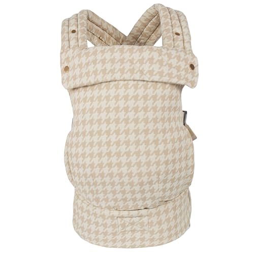 Lujifo Baby Carrier for Newborns to Toddlers, Houndstooth Adjustable Soft