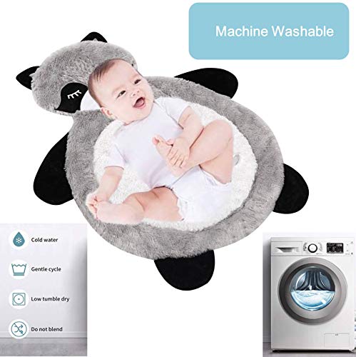 Little Grape Land Baby Play Mat For Floor, Tummy Time Mat Newborn Raccoon Themed, Activity Gym Play Mat For Babies Toddlers Infants #TOP7