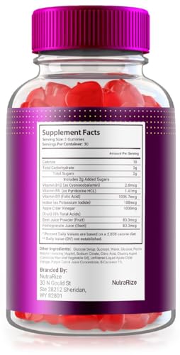 NutraRize Proton Keto+ACV Gummies, Advanced Weight Loss, Maximum Strength Supplement, Gomitas Reviews (60 Gummies)