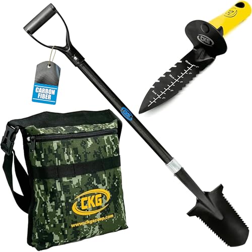 CKG Carbon Metal Detecting Set - Spade Shovel, Hand...