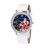 vintage deko hochzeit online shop Menge: 1 Stück. JUNGEN Santa Uhr Weihnachts Schmuck Vintage Geschenk für Weihnachten Dekoration, Weiß