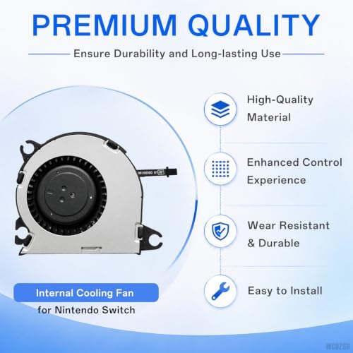 WCDZSU Replacement Internal Cooling Fan for Nintendo Switch HAC-001 Console - 3