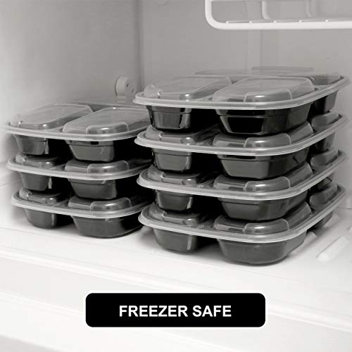 Freshware Meal Prep Containers [21 Pack] 3 Compartment With Lids, Food Storage Containers, Bento Box, Bpa Free, Stackable, Microwave/Dishwasher/Freezer Safe (24 Oz) #TOP7