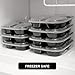 Freshware Meal Prep Containers [30 Pack] 3 Compartment Bento Box, Food Storage Containers with Lids | Stackable | Microwave/Dishwasher/Freezer Safe, Portion Control (32 Ounce)