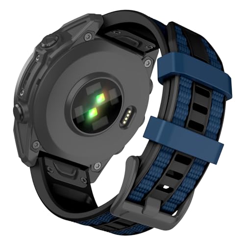 OVERSTEP �r���v�o���h Garmin Fenix 8 51mm/Fenix 7X/Fenix 6X/Fenix 5X/Fenix 3 HR�p 26mm �\�t�g�V���R�������p�X�g���b�v Fenix 7X Pro/Fenix 6X Pro/Fenix 