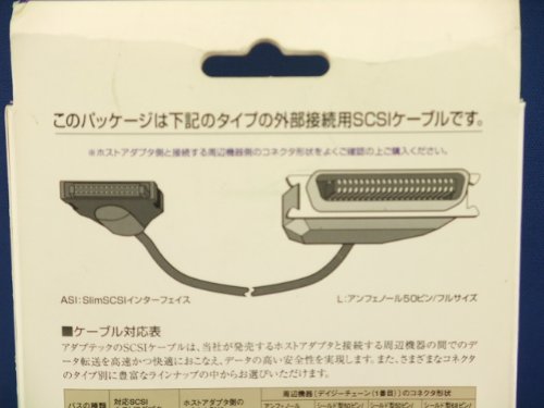 SCSI 内蔵 2コネクタ + アンフェノール (50pin)メス ケーブル