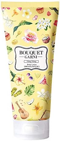 Bouquet Garni Body Lotion Ylang Ylang 6.76 Fl. Oz - Long Lasting Deep Moisturizing Scented Lotion - Calming Ingredients Rosemary, Lavender, Jasmine - Shea Butter Rich in Vitamin A, C, E - Non Sticky