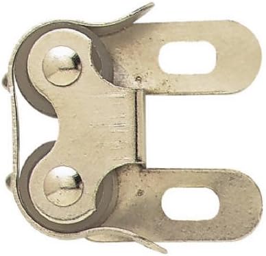 C07300V-NP-P2 Cabinet Catch, Double Roller"C" Clip, Nickel-Plated, 1-In. - Quantity 12