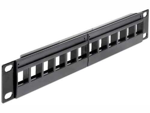 Preisvergleich Produktbild Delock 10 Patchpanel 12 Port Keystone, 43259
