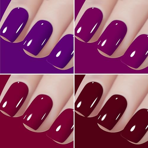 Vishine Vernis Gel Semi Permanent Lot de 48 Flacons - 45 Couleurs populaire Rose Rouge Jaune avec Base Top Coat & Matte Top Coat UV LED Soak Off Vernis à Ongle Soak Off Nail Art 48pcs 8ml – vue 6