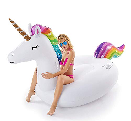 Jasonwell Giant Inflatable Unicorn Pool Float And Jasonwell Beer Pong Pool Float #TOP5