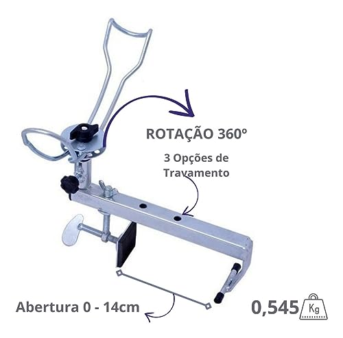 SUPORTE DE VARA PARA BORDA DE BARCO E LANCHA 1 VARA