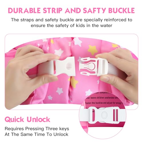 Welebar Swim Vest for Toddler, Suit for Kids 28-70 lbs, Floaties for Boys and Girls Swimming Aid, Training, Suit for Infant/Toddler/Children - Thumbnail 3
