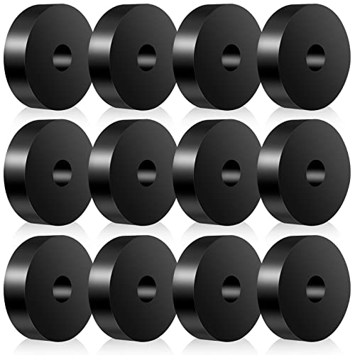 Elesunory 12Pcs Rubber Isolation Pads, 0.4 Inch Thick Anti Vibration Pads for Washing Machine, Mechanical Vibration Damping Pads for Home and Car Accessories Use