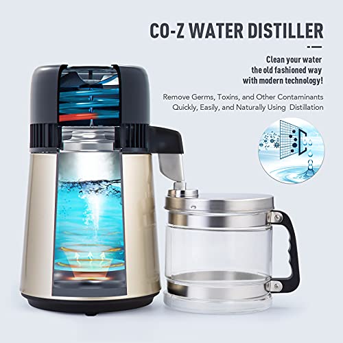 image for Water Distiller CO-Z, Stainless Steel Distilling Pure Water Machine fo
