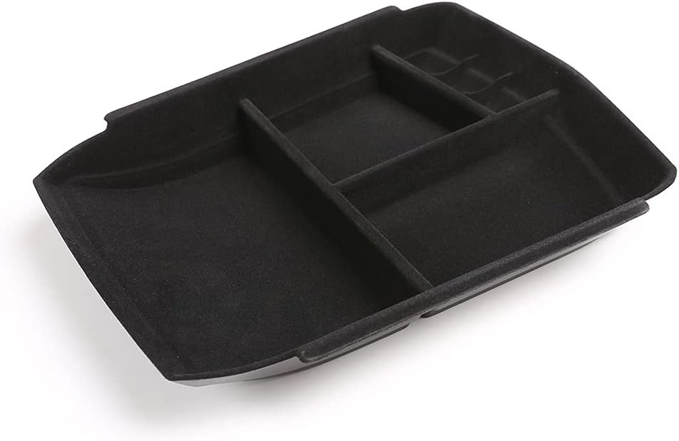 PIUGILH Customized for Cadillac XT5 2016-2020/Cadillac XT6 2020 Accessories Car Center Console Armrest Box Glove Secondary Storage Box Console Organizer Insert Tray with Flocking Style