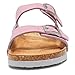 Torotto Kids Sandals Boys Girls Slide Summer Non-slip Cork Glitter Toddler Slippers with Adjustable Straps for Indoor & Outdoor(Soft Pink-37)
