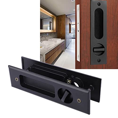 Fechadura de porta deslizante de privacidade, porta de liga de zinco fechaduras de porta de puxar, f