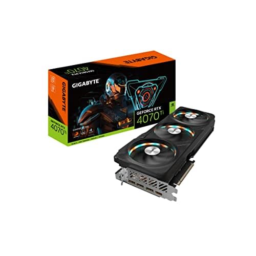 Gigabyte GeForce RTX 4070 Ti Gaming OC 12G Graphics Card, 3X WINDFORCE Fans, 12GB 192-bit GDDR6X, GV-N407TGAMING OC-12GD Video Card