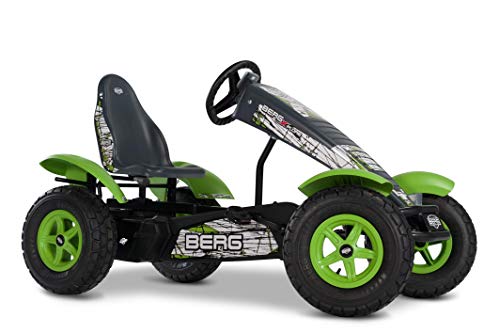 BERG E-Gokart con telaio XXL X-Plore con cambio a 3 marce, auto a pedale con sedile regolabile, con ruota libera, elettrico, giocattolo per bambini a partire dai 5 anni di età