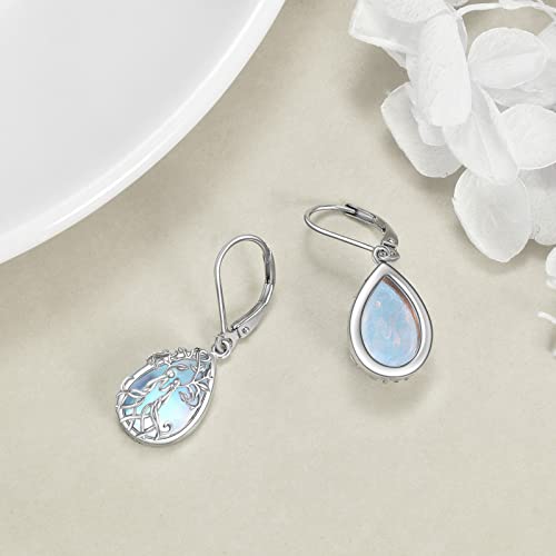 Image of YFN Sister Earrings Gifts from Sister, Sterling Silver Crystal Sister Earrings Jewelry, Birthday Jewelry Gift for Sisters