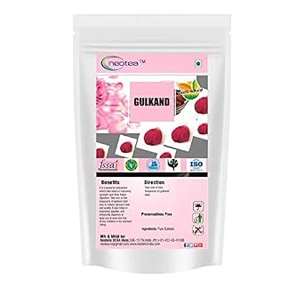 Neotea Gulkand Gulkand Natural - Paan - Artisan Flavour, Organic, Pure Vegetarian, Rich in Calcium and Antioxidants, Natural Cooling Agent 500g