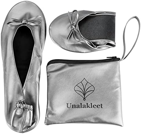 Unalakleet Foldable Blallet Flats- Roll Up Slipper Pouch Women's Wedding Shoes