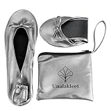 Unalakleet Foldable Blallet Flats- Roll Up Slipper Pouch Women's Wedding Shoes