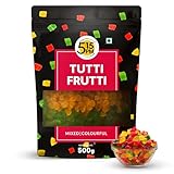 5:15PM Tutti Frutti 500gm | Mix Tutti Frutti Cherry | Tooty Fruity for Cake Baking | Dried Mix Multicolour Papaya pieces | Sweet Cherries – 500gm
