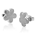 Produktbild Nenalina Silber Damen-Ohrringe Blumen-Ohrstecker 11 mm im Blüten Design für Frauen und Mädchen, 925 Sterling Silber, Ohrstecker für Damen, Ohrringe matt gebürstet, 324408-390