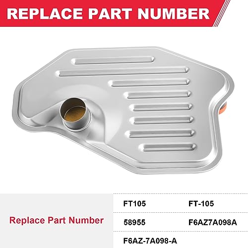 image for Fitede Automatic Transmission Filter with Gasket Fits for 4R70W 4R75W 