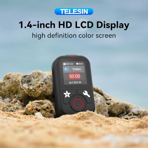 TELESIN T13 Waterproof Wireless Remote Control for GoPro | Color LCD Dispaly, Smart Controller with Wrist Strap Compatible with Go Pro 13 12 11 10 9 8 Black Max Mini Action Camera Accessories by TELESIN - Image 2