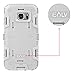 E LV Galaxy S7 Case Hybrid Defender Rugged Shockproof Dirtproof Case Cover for Samsung Galaxy S7 - [Black/Grey]