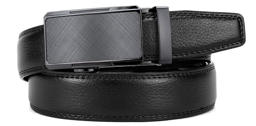 Image of CHAOREN Mens Dress Belt - Mens Ratchet Belt Leather for Dress Pant - Micro Adjustable Belts Fit Everywhere