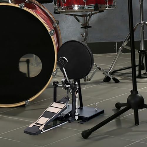 Pad de práctica para doble pedal de bombo, metal miniatura 2