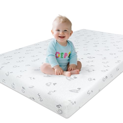 Image of voomf Pack and Play Mattress - 38"x26" Pack N Play Mattress Pad with Breathable Removable Cover - Dual-Sided Memory Foam Baby Crib Mattresses for Toddlers