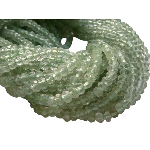 Améthyste verte de 4 mm à micro-facettes de qualité supérieure - 5