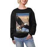 Adaptabilité multi-scènes : parfait pour se détendre à la maison, les voyages, les activités de plein air ou les loisirs quotidiens, ce sweat-shirt imprimé aigle volant pour femme s'adapte à tous les styles de vie. C'est une pièce polyvalente qui améliore toutes les occasions.