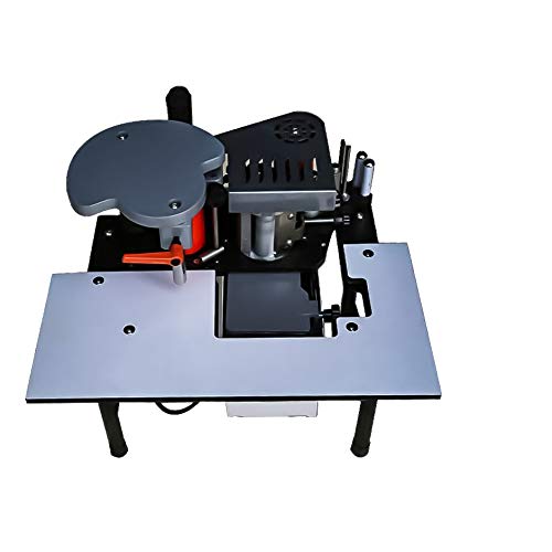 MaquiGra Holzbearbeitung Tragbare Kantenanleimmaschine  Einstellbare Geschwindigkeit und Temperatur Doppelseitiger Kleber Geschwindigkeit 1-6 m/s Dicke 0,3-3 mm Breite 10-60 mm Cover