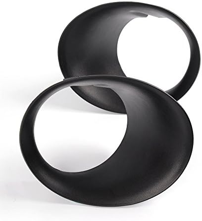 G-PLUS Fog Light Bezel Compatible With Dodge Ram 1500/2003-2009 Ram 2500 3500 Replacement Bumper Fog Lamp Bezel Cover Black