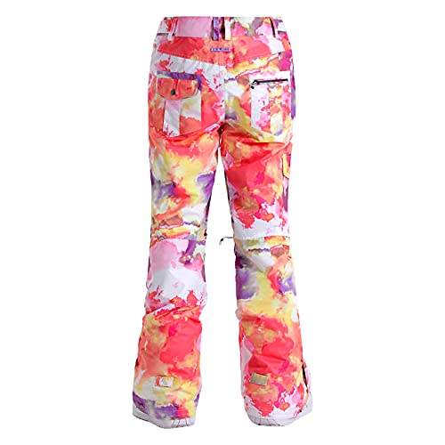 Womens Waterproof Ski Pants Insulated Snow Pants Windproof Snowboarding Ski Bib Pants Cloud #TOP2