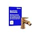 Produktbild Duravit Wave Einhebel-Bidetarmatur (Auslauf Höhe 85 mm), Bidetmischer mit Zugstangen-Ablaufgarnitur, Bronze Gebürstet