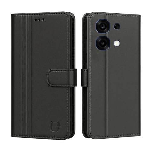 Image of AIBEX Shock Proof Flip Compatible for Oppo K14 5G / Oppo A6 Pro 5G Flip Cover Leather Finish | Inside TPU with Card Pockets | Wallet Stand | Complete Protection Flip Case