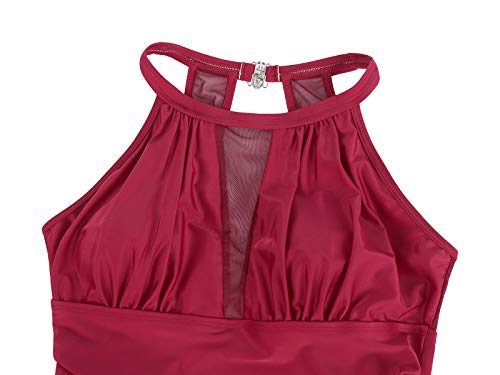 Eledobby Maiô Feminino Controle De Barriga Roupa De Banho Peça Única De Roupa De Banho De Corte Alto