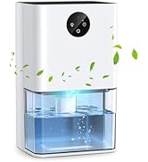 Dehumidifier,1500ML(50 OZ) Small Dehumidifier for Home (300 sq. ft),Quiet with Auto Shut Off, Deh...