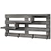 MyGift Wall Mounted Vintage Gray Wood Entryway Key Holder Rack and Wall Decor with 3 Tier Stair Display Shelf