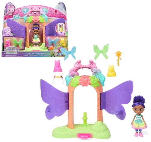 LA CASA DE MUÑECAS DE Gabby - Pack Revelación Mágica de Hadas de Gabby's Dollhouse Fairylandia con Muñeca de 15 cm + Accesorios - Juguetes Niña 3 años + - Regalo Niña 3 años +