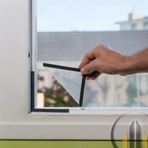 Tela Mosquiteiro Magnética para Janela - Rede Anti-Insetos Removível com Instalação Prática e Sem Us
